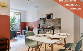 Cosy And Trendy 3 Bedrooms Train Tramway